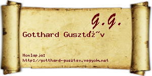Gotthard Gusztáv névjegykártya